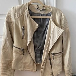 Women beige ivory jacket
